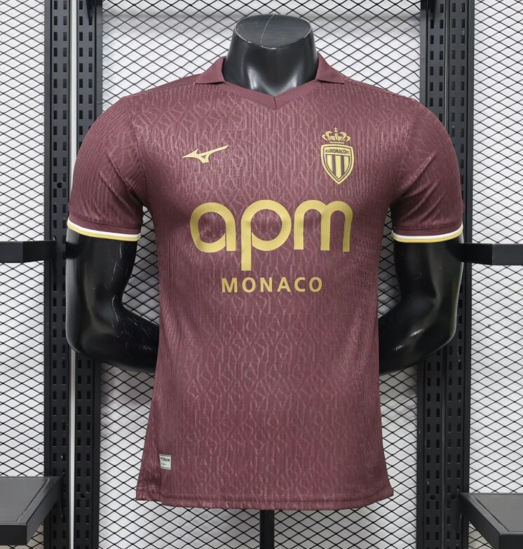 AAA Quality Monaco 26/27 Away Dark Red Jersey(Player)